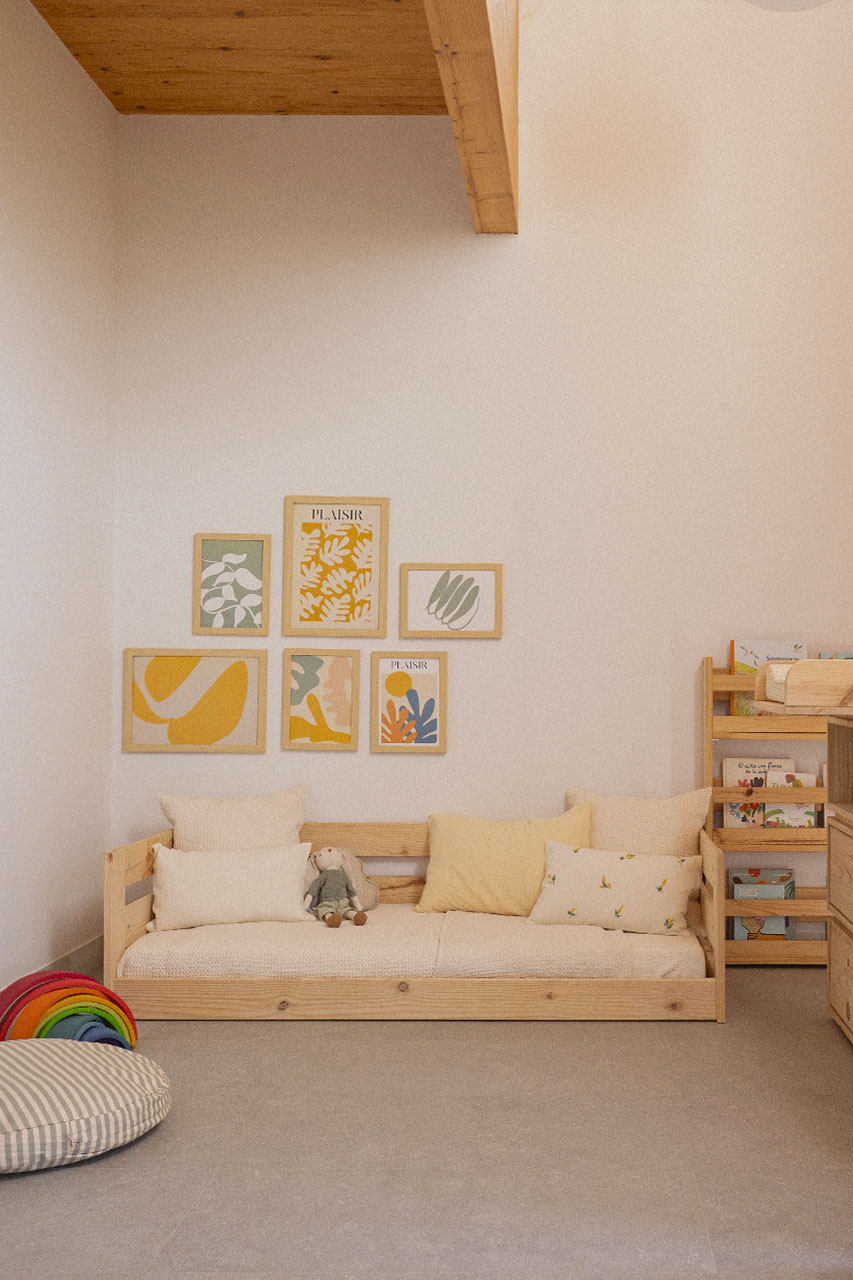 Imagen de ambiente 5 para:Cama infantil de 70x160 de madera sostenible